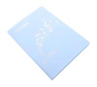 Cartella Spartiti Pieghevole a Sei Pagine Formato A4, Plastica | Vista Continua, Superficie Non Riflettente, per Lettura Chiara, Blu Elegante, Portatile