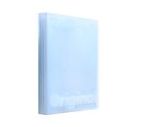 Cartella trasparente con inserto per libro informativo, 60 pagine, blu