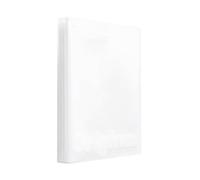 Cartella trasparente con inserto per libro informativo, 60 pagine, colore: bianco