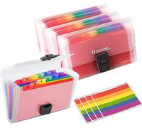 Cartelle a Soffietto Espandibili Piccolo Portatile A6 12 Tasche Cartella Portado