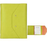 Cartelle, Cartella aziendale con raccoglitore ad anelli A5 for interviste, conferenze e presentazioni, organizer tascabile for notebook(Groen)
