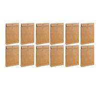cartelle, Cartella di file,12 pezzi di cancelleria Marrone Vuoto Xxcm Carta Leggera Documentazione Organizzatore Cartelle Portadocumenti(Light Brown,34x24cmx2pcs)