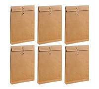 cartelle, Cartella di file,12 pezzi di cancelleria Marrone Vuoto Xxcm Carta Leggera Documentazione Organizzatore Cartelle Portadocumenti(Light Brown,34x24cm)