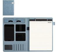 Cartelle, Cartella Organizzatore di conferenze aziendali Cartella for notebook Custodia for tablet Presentazioni con slot for schede(Blue)