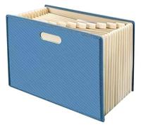 Cartelle, Cartella portadocumenti espandibile A4 13 tasche Organizer for fisarmonica multicolore for ufficio, casa(Blue)