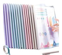 Cartelle Confezione da 20 copertine trasparenti for report A4/carta da lettere con barra scorrevole, cartelle trasparenti for presentazioni di curriculum, raccoglitori organizer cartelletta