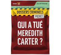 Platonia Games Cartelle criminali Pocket - Chi ha ucciso Meredith Carter? Omicidio in uno zoo in Canada - Nuovo concetto - Gioco di indagine tascabile - in famiglia o tra amici - 1-6 giocatori - 45