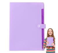 Cartelle Di Classificazione,Organizzatore Di Carta | Cartella Multifunzione Portatile Con Etichette Colorate E Sette Tasche Per La Gestione Di Documenti E Ricevute A Casa E Professionali