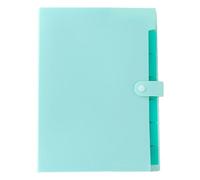Cartelle di file - Design di archiviazione multifunzione formato A4, organizer per carta, porta documenti portatile, accessorio per l'home office scolastico, tasche con codice colore | cartelle di fil