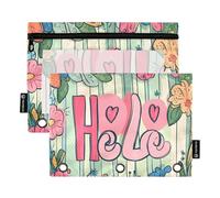 Cartelle di San Valentino Golden Peach Love Pencil Bags 3 Anelli per Cartella 3 Anelli con Tre Anelli per Ufficio Casa Viaggio Carte Storage Container