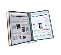 Cartelle, Espositore for cataloghi, sistema di riferimento da tavolo piccolo, 5 pannelli, contiene 10 fogli carta A4, guida operativa for appendere alla parete dell'officina fabbrica(Multi Coloured)