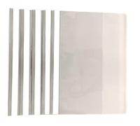 Cartelle in PPL con Fermaglio Grigio Confezione da 5 Pezzi