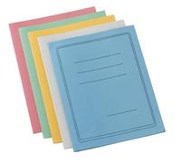 Cartelle manilla a 3 lembi con righe azzurro 50pz