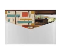 Cartelle, Mid Century Moderna Stampa Raccoglitore Cartelle File Organizer Portatile Carta Bill Ricevute Organizer, Cartelle di File Decorative Adatto per Casa Ufficio Forniture