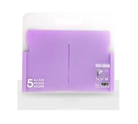 Cartelle, Organizer for file a fisarmonica multicolore Candy Borsa for documenti con cartella in PP espandibile a 5 tasche(Purple)