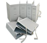 Cartelle per Archivio in Cartone Rigido con Lacci, Dorso 20 cm, 25x35 cm, Confezione da 20 Pezzi