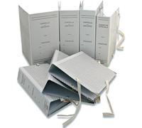 Cartelle per Archivio in Cartone Rigido, Dorso 12 cm, 25x35 cm, con Lacci, Confezione da 20 Pezzi