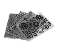 Cartelle Per Embossing Big Cartelle Per Embossing 4 Pezzi Cartelle Per Embossing In Plastica Modello In Rilievo Creazione Di Carte Fai Da Te Strumento Per Creazioni