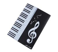 Cartelle Per Spartiti 1pc Impermeabile 6 pagine Performance Spartiti for pianoforte Clip A4 Cartella di riproduzione for espansa tripla a sei for spartiti Per Spartiti Musicali, Carta