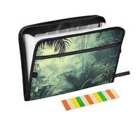 Cartelle portadocumenti da appendere, 13 tasche, formato A4, formato lettera, con chiusura a cerniera, per scuola, casa, ufficio iungla tropicale, albero verde para guardar documentos