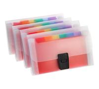 Cartelle portadocumenti espandibili portatili, organizer per ricevute e coupon per ufficio e casa, impermeabili e resistenti agli strappi, perfette