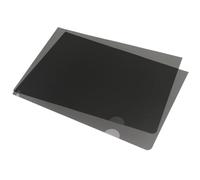 Cartelle portadocumenti in plastica A4, 24 pezzi, tipo L, con tasche trasparenti, for documenti, scuola e ufficio(Black)