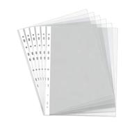 Cartelle portadocumenti in plastica trasparente A4 da 50/100 pezzi Raccoglitore a 3 anelli a 11 fori Buste for documenti in PP compatibili for ufficio scuola(100Pcs)