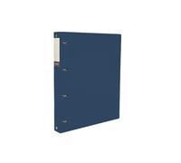 Cartelle Raccoglitore ad anelli perforato A4 in PP con quattro fori, cartella portadocumenti spessa, libretto informativo for archivio(Blue)