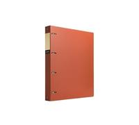 Cartelle Raccoglitore ad anelli perforato A4 in PP con quattro fori, cartella portadocumenti spessa, libretto informativo for archivio(Orange)