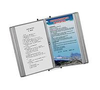 Cartelle, Sistema di riferimento e visualizzazione for montaggio a parete, for a da 10 pagine, Cartella espositiva ribaltabile appendere a in metallo 20 fogli(Grey)