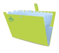 Cartelle Soffietto, Portadocumenti Espandibile, Cartella Portadocumenti, Alta Capacità, Facile da Trasportare, con Chiusura Bottone e 12 Scompartimenti, per Casa Scuola e Viaggio di Lavoro (Giallo)