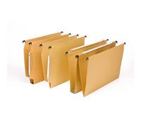 Cartelle sospese orizzontali per cassetti AVANA 33 cm fondo U 3 cm avana Conf. 5