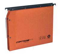 Cartelle sospese laterali per armadi CARTESIO PLUS 33 cm fondo U 3 cm arancio Co