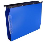 Cartelle sospese laterali per armadi CARTESIO PP 33 cm fondo a U 3 cm blu - Conf