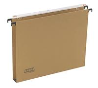 Cartelle sospese orizzontali per cassetti AVANA 39 cm fondo U 3 cm avana Conf. 5