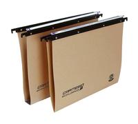 Cartelle sospese orizzontali per cassetti CARTESIO ECO 39 cm fondo V avana Conf.