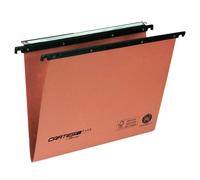 Cartelle sospese orizzontali per cassetti CARTESIO PLUS 39 cm fondo a V arancio