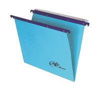 Cartelle sospese orizzontali per cassetti Linea Joker 33 cm fondo V - blu conf.