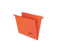 Cartelle sospese orizzontali per cassetti Linea Joker 39 cm fondo V - arancio co