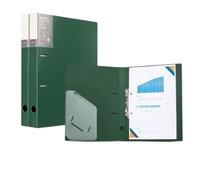 Cartelletta Confezione Da 2 Cartelle Resistenti A Due Tasche, 2 Cartelles Ad Anelli, Etichette Sul Dorso Sostituibili, Raccoglitore Ad Anelli Cartelle(Groen)