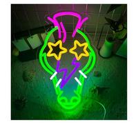 Cartelli al Neon Personalizzati Insegna Al Neon A Forma Di Coccodrillo Insegna Luminosa Dimmerabile Alimentata Tramite USB Per Negozi Insegne Luminose Da Parete, Decorazione 23cm×38cm