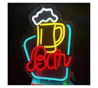 cartelli al neon personalizzati Insegna Al Neon Beer Cheers Insegna Al Cocktail A LED Per Bar Della Caverna Dell'uomo Della Birra, Pub, Club, Ristorante, Negozio, Bar(F)