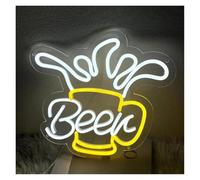 cartelli al neon personalizzati Insegna Al Neon Beer Cheers Insegna Al Cocktail A LED Per Bar Della Caverna Dell'uomo Della Birra, Pub, Club, Ristorante, Negozio, Bar(D)