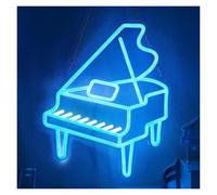 cartelli al neon personalizzati Insegna Al Neon LED Pianoforte A Coda | Per Camera Da Letto Studio Musicale Bar Pub Casa Festa A Tema Musicale 40x33.5cm