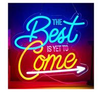cartelli al neon personalizzati "The Best Is Yet To Come" Insegna Al Neon Con Parola Di Benedizione Dimmerabile Per La Festa Di Compleanno Di Un Ragazzo E Una Studentessa