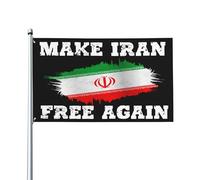 Cartelli decorativi da giardino 3x5 per la campagna "Make Iran Free Again" a sostegno della libertà dell'Iraniano.