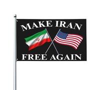 Cartelli decorativi da giardino 3x5 per la campagna "Make Iran Free Again" a sostegno della libertà dell'Iraniano.