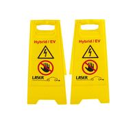 Laser Strumenti Hybrid / Ev Pavimento Avvertimento Segni 2pc 7521