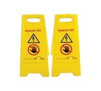 Laser Strumenti Hybrid / Ev Pavimento Avvertimento Segni 2pc 7521