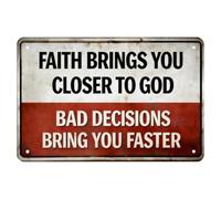 Cartelli Di Divieto Di Accesso, Con Promemoria Umoristico, 30x20 Cm, La Preghiera È Il Modo Migliore Per Incontrare Dio, Segnaletica Di Avvertimento Di Proprietà Privata, Struttura In Metallo, Per Uff